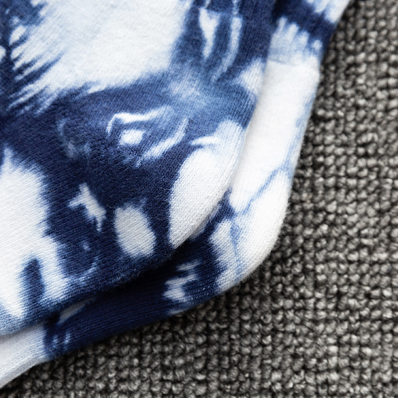 Tất thể thao cotton màu ngang bắp chân