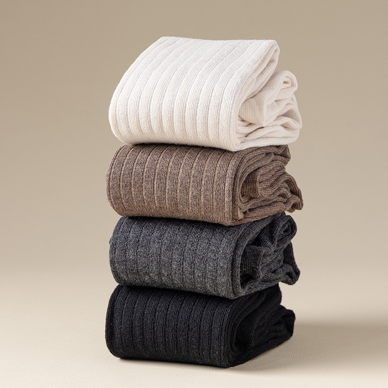 Tất cotton cao đến đầu gối màu đen gợi cảm dành cho nữ