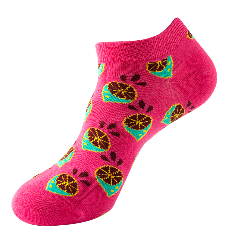 Đôi tất thuyền nữ cotton dệt hoa dễ thương